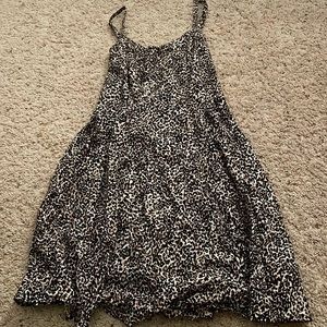 old navy mini length cheetah print dress size small womens